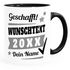 Tasse mit Name personalisiert Geschafft! eigener Text Geschenk Abschluss Prüfung Studium Ausbildung SpecialMe®preview