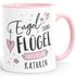 Tasse mit Name und Spruch Engel ohne Flügel heißen Wunschname personalisierter Kaffee-Becher persönliche Geschenke SpecialMe®preview