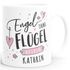 Tasse mit Name und Spruch Engel ohne Flügel heißen Wunschname personalisierter Kaffee-Becher persönliche Geschenke SpecialMe®preview