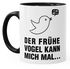 Tasse Imprimée Avec Inscription En Allemand « Der Frühe Vogel Kann Mich