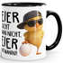 Tasse mit Spruch Eier sucht man nicht Eier hat man - Männer Statement - Bürotasse lustige Kaffeebecher - Keramik MoonWorks®preview