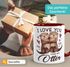 Tasse mit Spruch Ich liebe Dich mit Namen personalisiert Otter Pärchen Herz Liebes-Geschenk SpecialMe®preview