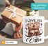 Tasse mit Spruch Ich liebe Dich mit Namen personalisiert Otter Pärchen Herz Liebes-Geschenk SpecialMe®preview