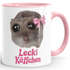 Tasse mit Spruch Lecki Käffchen Sad Hamster Meme - Geschenkidee Kaffeeliebhaber Bürotasse lustige Kaffeebecher - Keramik MoonWorks®preview