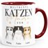 Tasse mit Spruch Weltbeste Katzenmama bis zu 3 Katzen mit Namen anpassbar Geschenk für Katzenmutti Muttertag SpecialMe®preview