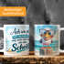 Tasse Möwe Spruch - Ach wie gut dass niemand weiss - Bürotasse lustige Kaffeebecher fürs Home Office - Geschenkidee Kollegen Keramik MoonWorks®preview