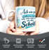 Tasse Möwe Spruch - Ach wie gut dass niemand weiss - Bürotasse lustige Kaffeebecher fürs Home Office - Geschenkidee Kollegen Keramik MoonWorks®preview