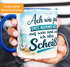 Tasse Möwe Spruch - Ach wie gut dass niemand weiss - Bürotasse lustige Kaffeebecher fürs Home Office - Geschenkidee Kollegen Keramik MoonWorks®preview