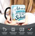 Tasse Möwe Spruch - Ach wie gut dass niemand weiss - Bürotasse lustige Kaffeebecher fürs Home Office - Geschenkidee Kollegen Keramik MoonWorks®preview
