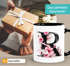Tasse Monogramm Buchstabe {styleVariationName} Alphabet Initiale Geschenkidee Frau Freundin Kollegin Mama Oma SpecialMe®preview