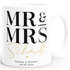 Tasse Mr und Mrs Hochzeit Hochzeitstag Jahrestag Geschenk für Brautpaar personalisiert Wunschnamen Paargeschenk SpecialMe®preview