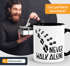 Tasse Never walk alone Hund Pfoten Hundepfoten Pfotenabdrücke Hundebesitzer Kaffeetasse Teetasse Keramiktasse MoonWorks®preview