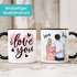 Tasse Paar personalisiert selbst gestalten mit Namen Geschenk Liebe Valentinstag Jahrestag Mann Frau SpecialMe®preview