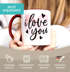 Tasse Paar personalisiert selbst gestalten mit Namen Geschenk Liebe Valentinstag Jahrestag Mann Frau SpecialMe®preview