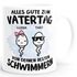 Tasse Papa Alles Gute zum Vatertag deine besten Schwimmer personalisiert mit 1 2 3 4 Kinder Namen Moonworks®preview