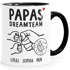 Tasse Papa Dreamteam mit Namen personalisierbar Hände-Motiv Geschenke für Väter zum Vatertag Geburtstag Weihnachten SpecialMe®preview
