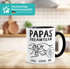 Tasse Papa Dreamteam mit Namen personalisierbar Hände-Motiv Geschenke für Väter zum Vatertag Geburtstag Weihnachten SpecialMe®preview