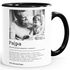 Tasse Papa personalisiert mit Foto und Wunschtext Wörterbuch-Design Geschenkidee Vater Geburtstag Vatertag Weihnachten SpecialMe®preview