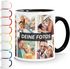 Tasse personalisiert Fotocollage Fototasse 9 Fotos persönliches Foto-Geschenk Kaffeetasse Bild selbst gestaltenSpecialMe®preview
