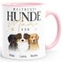 Tasse personalisiert Hunde Mama Hundefiguren mit bis zu 3 Namen anpassbar Geschenkidee Hundebesitzerin SpecialMe®preview