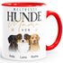 Tasse personalisiert Hunde Mama Hundefiguren mit bis zu 3 Namen anpassbar Geschenkidee Hundebesitzerin SpecialMe®preview