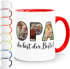 Tasse personalisiert mit 3 Fotos Fotocollage Geschenke für Opa du bist der Beste SpecialMe®preview