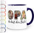 Tasse personalisiert mit 3 Fotos Fotocollage Geschenke für Opa du bist der Beste SpecialMe®preview