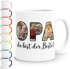 Tasse personalisiert mit 3 Fotos Fotocollage Geschenke für Opa du bist der Beste SpecialMe®preview