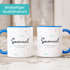 Tasse Personalisiert mit Name Datum Geschenk {style_variation_string} Kreuz Fisch Design Keramik 325ml SpecialMe®preview