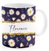 Tasse personalisiert mit Wunschname eigener Name Blumen Blüten persönliche Geschenke Frau Freundin Kollegin SpecialMe®preview