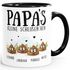 Tasse personalisiert Papa's kleine Scheißerchen bis zu 4 anpassbare Namen Kackhaufen Geschenk Vatertag MoonWorks®preview