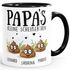 Tasse personalisiert Papa's kleine Scheißerchen bis zu 4 anpassbare Namen Kackhaufen Geschenk Vatertag MoonWorks®preview