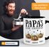 Tasse personalisiert Papa's kleine Scheißerchen bis zu 4 anpassbare Namen Kackhaufen Geschenk Vatertag MoonWorks®preview