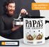 Tasse personalisiert Papa's kleine Scheißerchen bis zu 4 anpassbare Namen Kackhaufen Geschenk Vatertag MoonWorks®preview