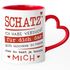 Tasse Schatz ich habe versucht für dich das beste Geschenk zu finden Herz-Henkel Geschenkidee Liebe SpecialMe®preview
