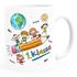 Tasse Schulkind Geschenk Einschulung 1. Klasse Strichmännchen lustig Kindertasse aus Keramik für Jungen Mädchen SpecialMe®preview