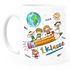 Tasse Schulkind Geschenk Einschulung 1. Klasse Strichmännchen lustig Kindertasse aus Keramik für Jungen Mädchen SpecialMe®preview