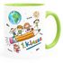 Tasse Schulkind Geschenk Einschulung 1. Klasse Strichmännchen lustig Kindertasse aus Keramik für Jungen Mädchen SpecialMe®preview