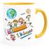 Tasse Schulkind Geschenk Einschulung 1. Klasse Strichmännchen lustig Kindertasse aus Keramik für Jungen Mädchen SpecialMe®preview