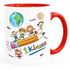 Tasse Schulkind Geschenk Einschulung 1. Klasse Strichmännchen lustig Kindertasse aus Keramik für Jungen Mädchen SpecialMe®preview