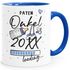 Tasse Schwangerschaft Loading Jahreszahl anpassbar Geschenk werdende Mama Papa Oma Opa Tante Onkel Patentante Patenonkel Moonworks®preview