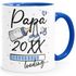 Tasse Schwangerschaft Loading Jahreszahl anpassbar Geschenk werdende Mama Papa Oma Opa Tante Onkel Patentante Patenonkel Moonworks®preview