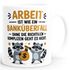 Tasse Spruch Arbeit ist wie ein Banküberfall Bürotasse Geschenk Kollegen Team lustige Kaffeebecher MoonWorks®preview