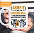Tasse Spruch Arbeit ist wie ein Banküberfall Bürotasse Geschenk Kollegen Team lustige Kaffeebecher MoonWorks®preview