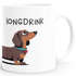 Tasse Spruch Dackel Longdrink Geschenk für Teckelfreunde Hundeliebhaber Bürotasse lustige Kaffeebecher MoonWorks®preview