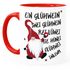 Tasse Spruch Ein Glühwein Swei Glühwein-Becher Wichtel Weihnachtsmarkt Geschenk Bürotasse lustige Kaffeebecher MoonWorks®preview