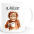 Tasse Spruch Käffchen Wortspiel Affe lustige Tiermotive Bürotasse lustige Kaffeebecher Geschenk Kaffeeliebhaber MoonWorks®preview