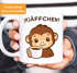 Tasse Spruch Käffchen Wortspiel Affe lustige Tiermotive Bürotasse lustige Kaffeebecher Geschenk Kaffeeliebhaber MoonWorks®preview