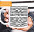 Tasse Spruch keine Menschen - Undercover Text - Bürotasse mit versteckter Botschaft - lustige Kaffeebecher - Keramik MoonWorks®preview
