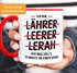 Tasse Spruch Lehrer Ich arbeite an einer Schule Rechtschreibung Gag Witz Bürotasse lustige Kaffeebecher Lehrerzimmer MoonWorks®preview